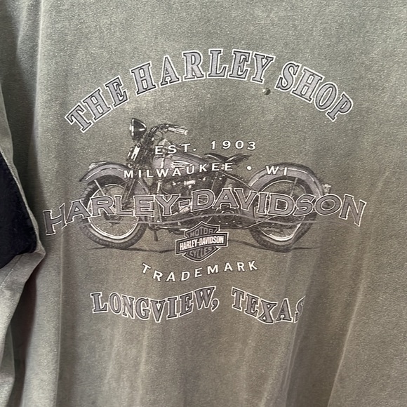 Authentic Harley Davidson 3/4 sleeve Shirt Sz Large - Picture 4 of 5